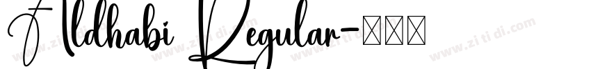 Aldhabi Regular字体转换